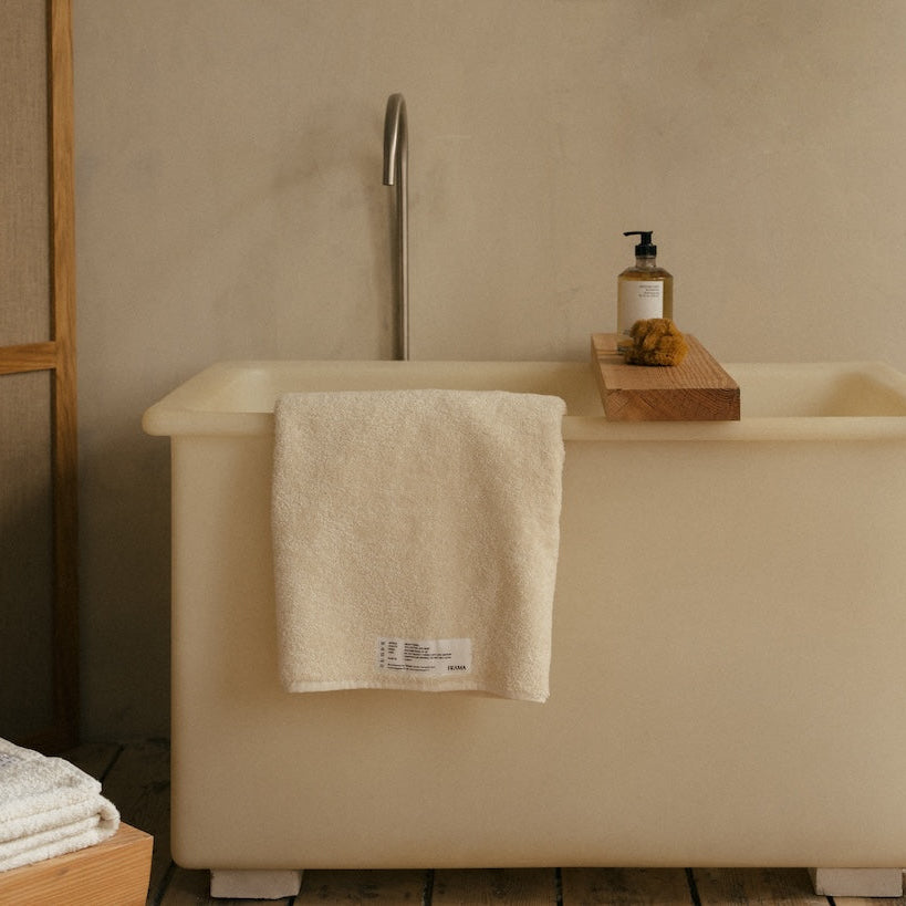 Heavy Bath Towel Bone White