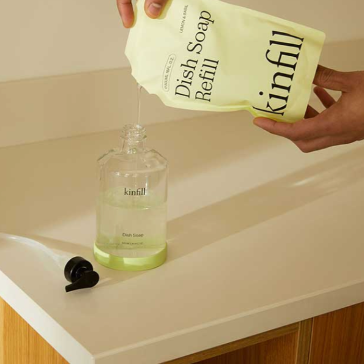 Dish Soap Refill - Lemon & Basil 500ml