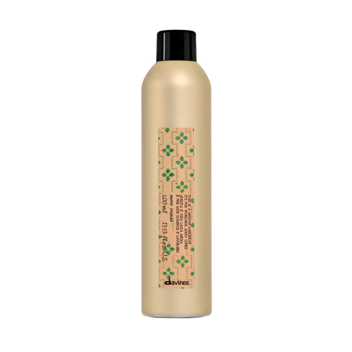 More Inside This is a Medium Hold Hair Spray 400ml