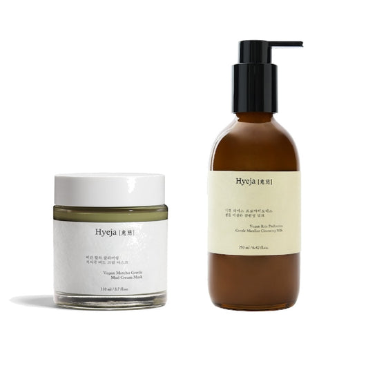 Vegan Gentle Cleanser & Matcha Mask Duo