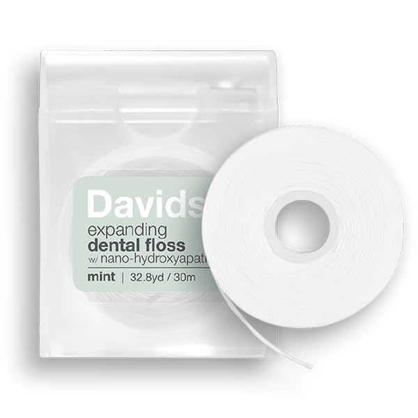 Expanding Refillable Dental Floss Dispenser + Refill / Mint 30m