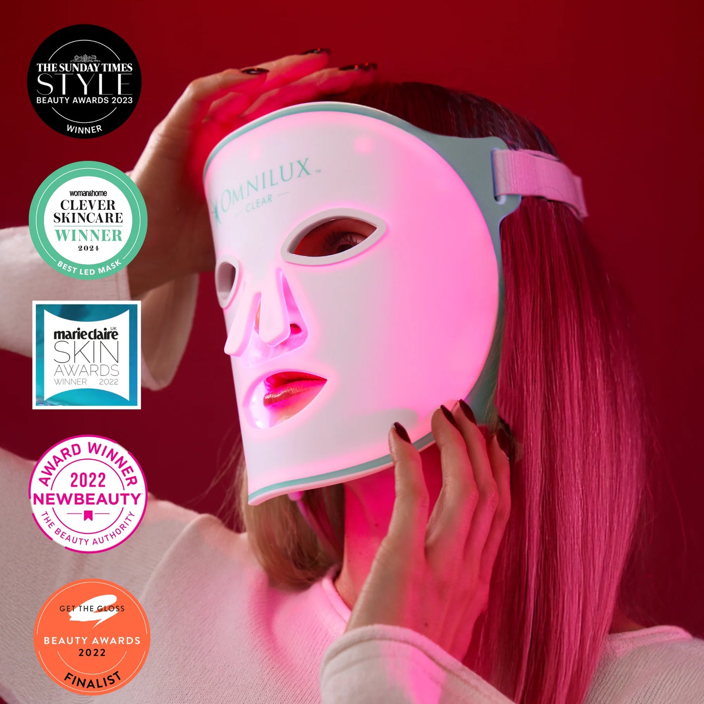 Clear Face Mask LED Therapy