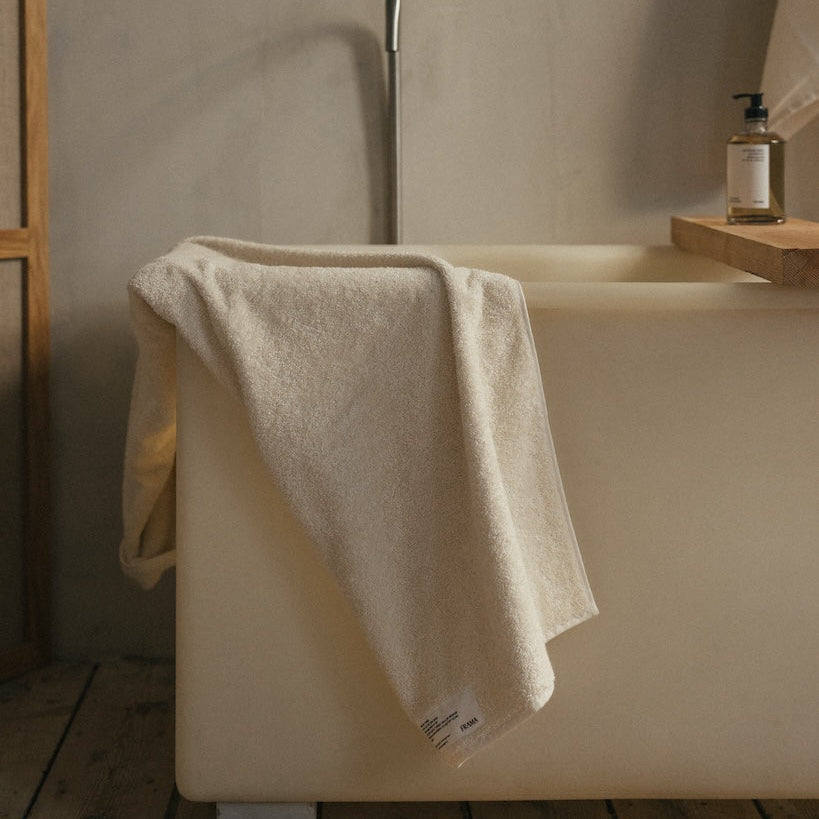 Heavy Bath Towel Bone White