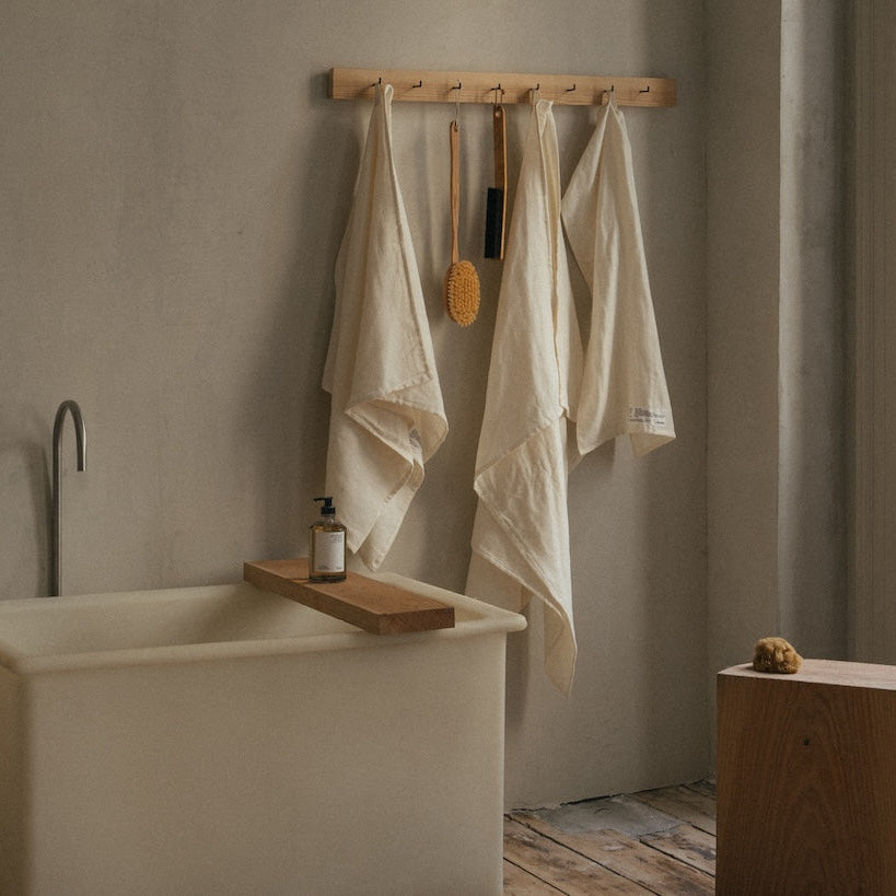 Light Bath Towel Bone White