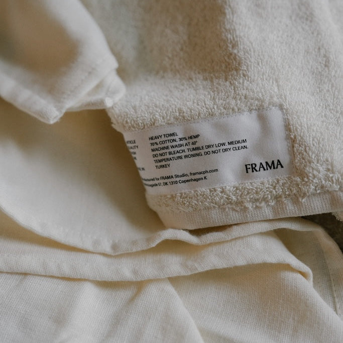 Heavy Hand Towel Bone White