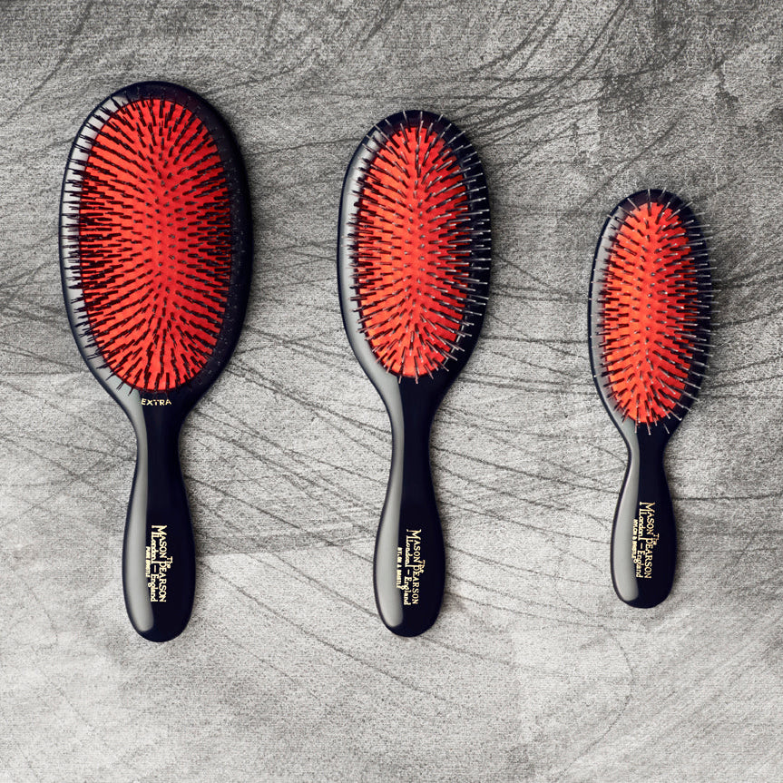 B2 Small Bristle Dark Ruby Hairbrush