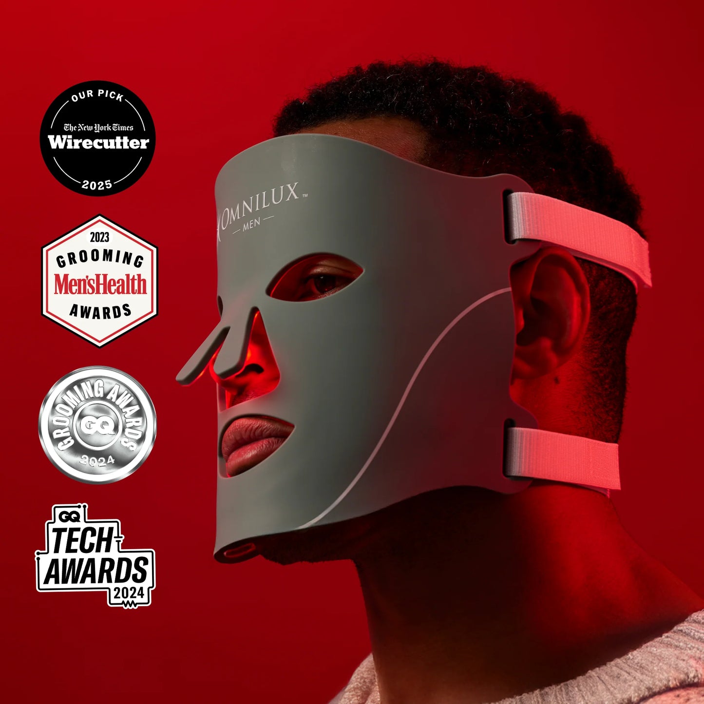 Men's Face Mask LED Therapy