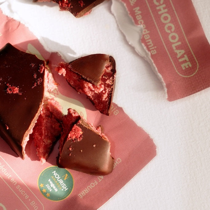 Box of 4 Chocolates - Raspberry & Macadamia