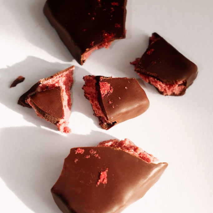 Box of 4 Chocolates - Raspberry & Macadamia