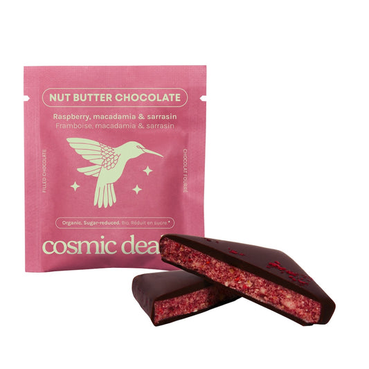 Dark Nut Butter Chocolate - Raspberry & Macadamia
