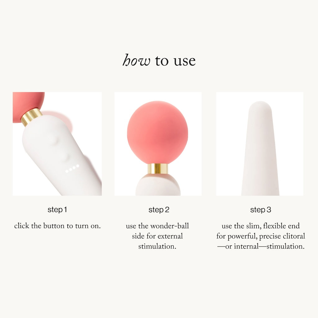 Double-Sided Wand Vibrator