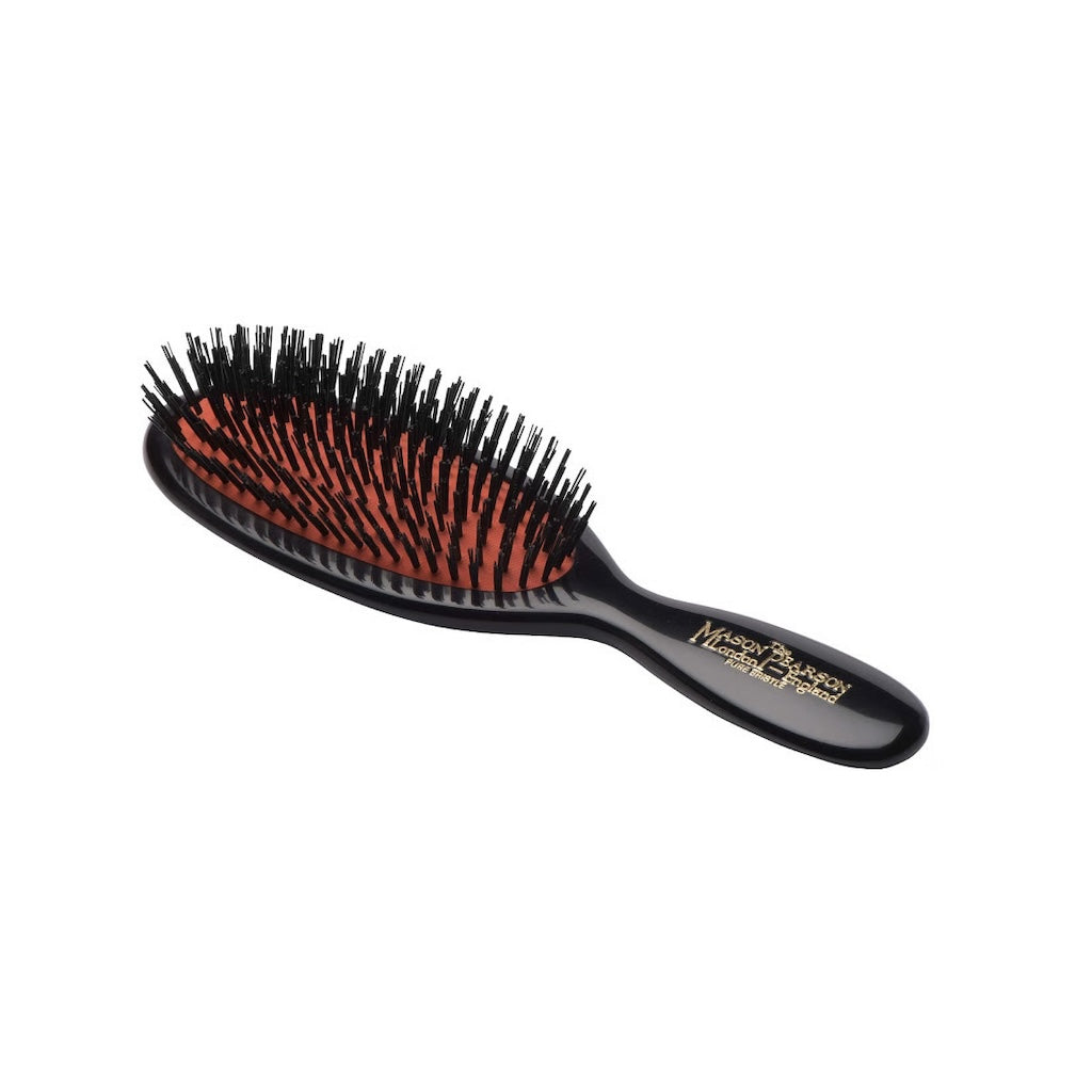 B4 Pocket Boar Bristle Dark Ruby Hairbrush