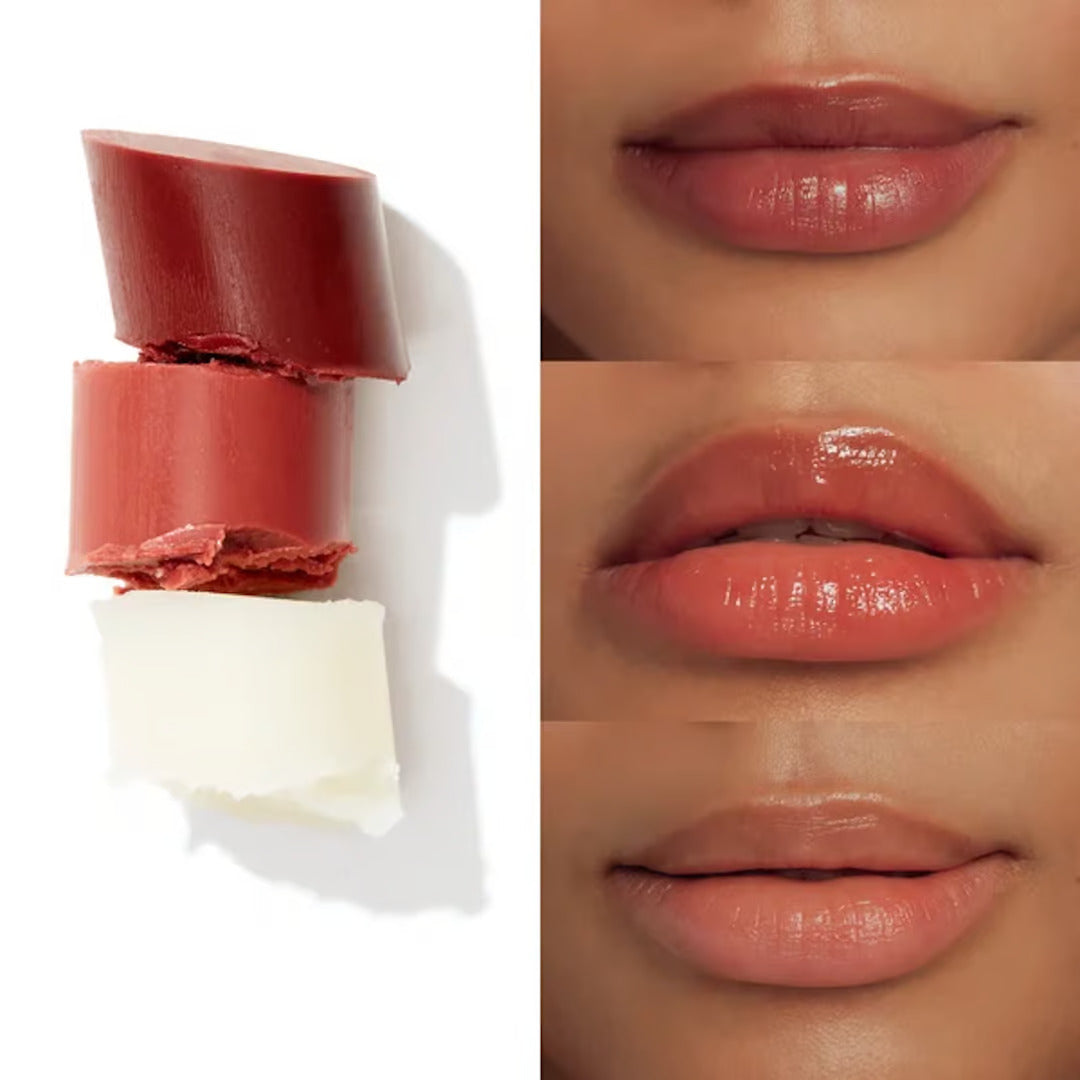Clean Nourishing Lip Balm Trio - Clear, Tomato, Peony