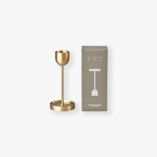 Fountain Brass Candle Holder - Large