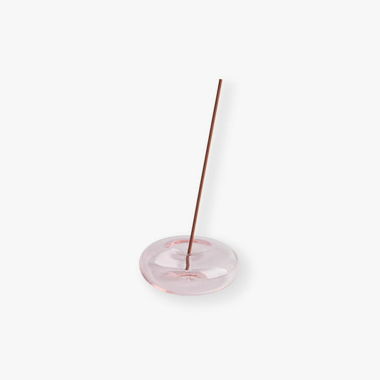 Glass Vessel Incense Holder Pink