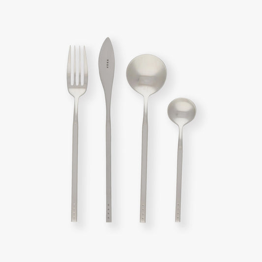 Brushed Silver Cutlery Set 24pc