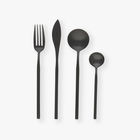 Matte Black Cutlery Set 8pc