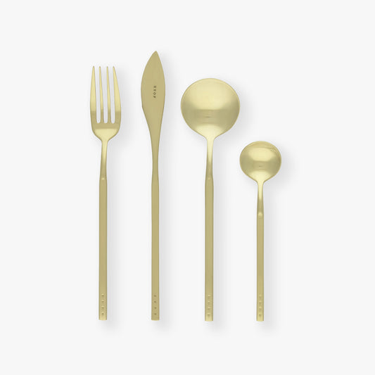 Champagne Gold Cutlery Set 8pc